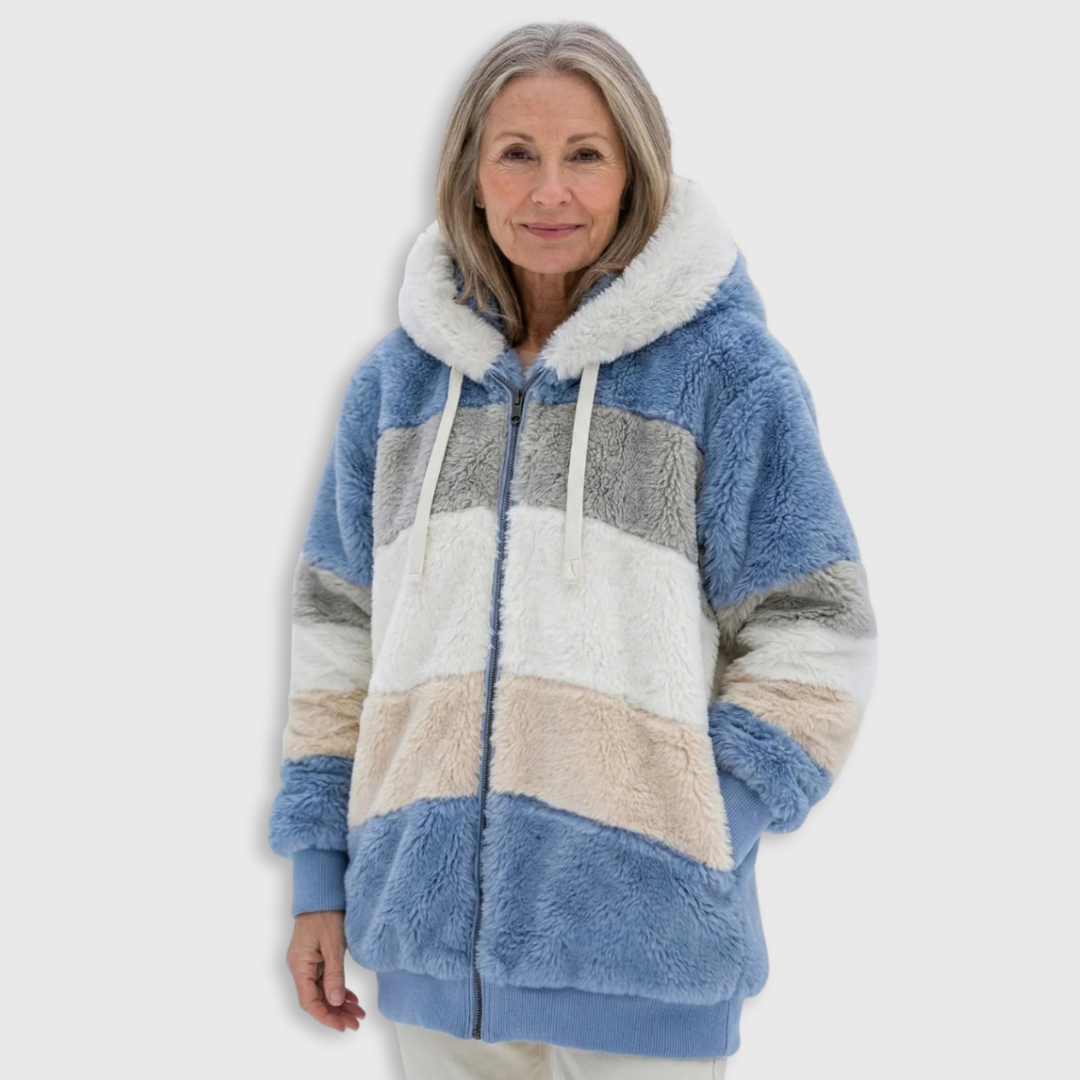 Beverley | Colorblock Plush Jacket
