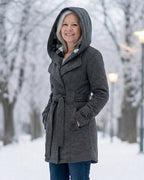 Sheila | Plaid Collar Wool Coat