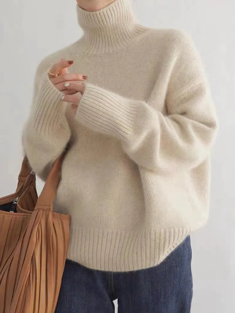 Isabel | High Collar Cashmere