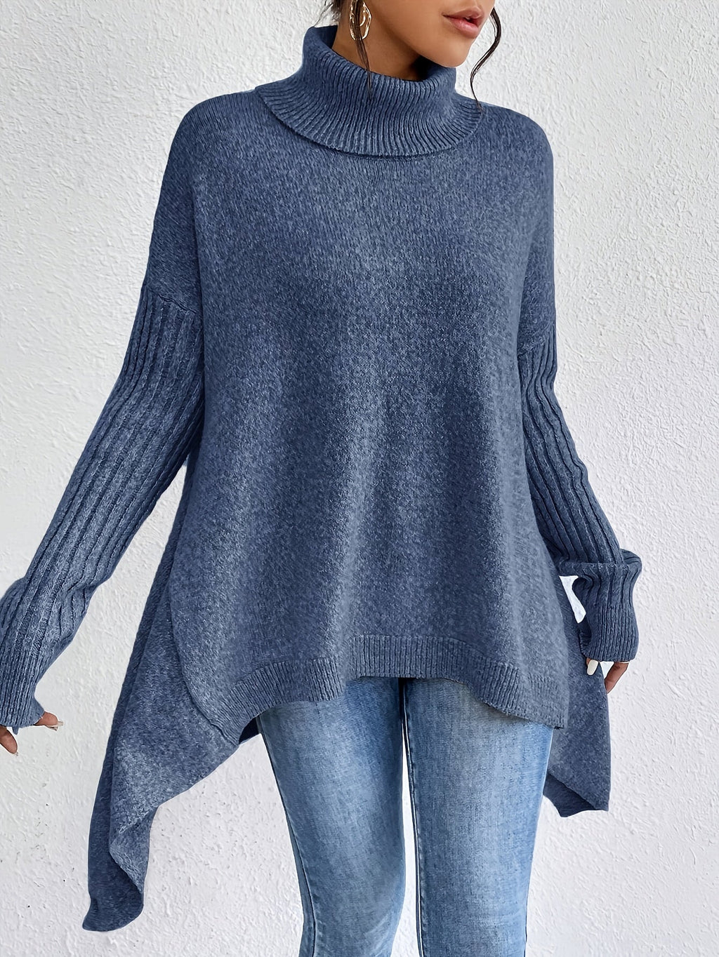 Irina | Oversized Turtleneck Sweater